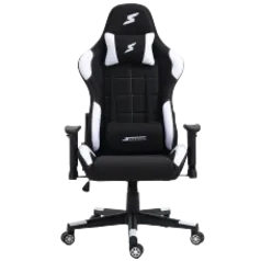 Cadeira Gamer SuperFrame Speed, Reclinável, Tecido, Preto e Branco