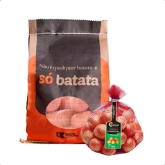 Kit Batata Asterix 25kg E Cebola Branca 5kg Saco