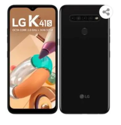 Smartphone LG K41S Preto 32GB, RAM de 3GB, Tela de 6,55" | R$854