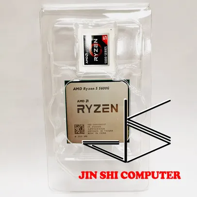 Processador AMD Ryzen 5 5600G R5 5600G 3.9GHz Six Core Twelve Thread 65W CPU Processor L3=16M 100 000000252 Socket AM4