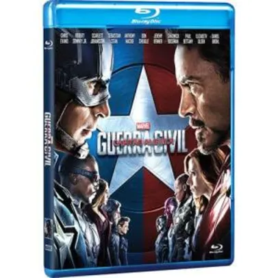 Blu- ray Capitão América: Guerra Civil - R$19,90