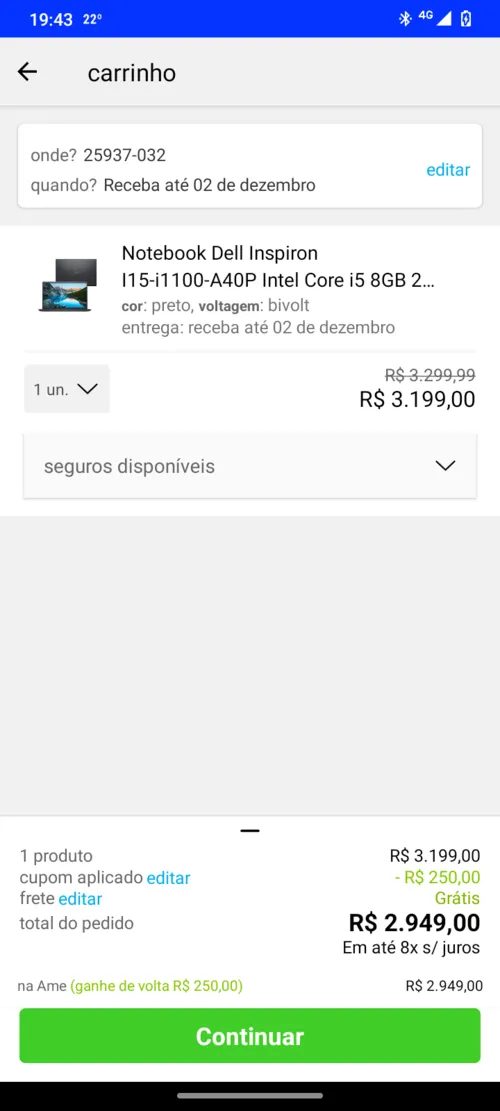 Imagem na descrição da promoção