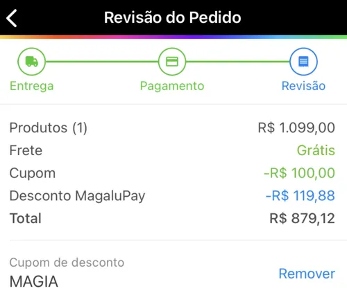 Imagem na descrição da promoção