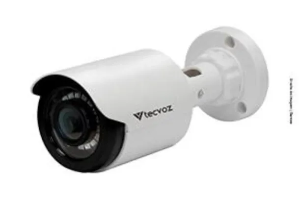 Câmera de Segurança Bullet Flex 1MP HD, IR 25m CB128P, Tecvoz, Branco | R$ 65
