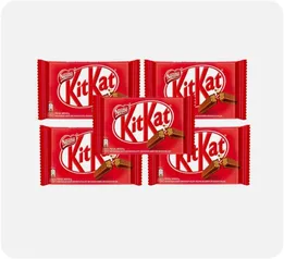 2 combos de 5 kit kat,  por R$ 10,00