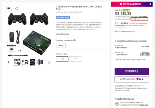 Imagem na descrição da promoção