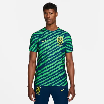 [APP] Camiseta Nike Brasil Pré-Jogo Masculina