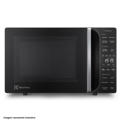 Micro-ondas Electrolux 23L Preto Efficient com Descongelamento Assistido (ME23P) 220V