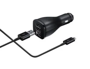 Carregador veicular Samsung - Fast Charge Dual - R$65