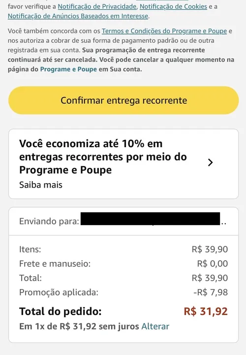 Imagem na descrição da promoção