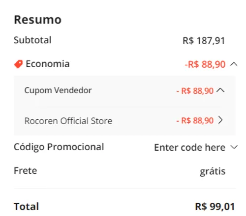 Imagem na descrição da promoção