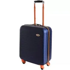 Mala de Viagem Exeway N28 com Rodízios 360°, Azul/Laranja - R$128