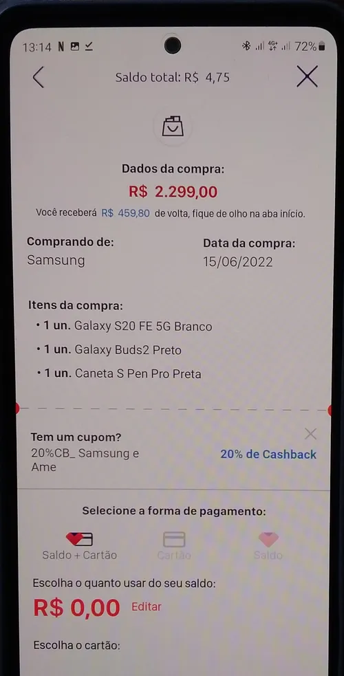 Imagem na descrição da promoção