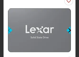 SSD Lexar NQ100, 480GB, Sata III 6GB/s, Leitura 550MB/s, Gravacao 520MB/s, LNQ100X480G-RNNNU