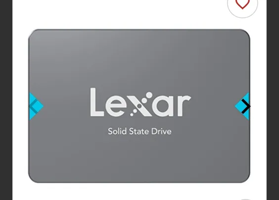 SSD Lexar NQ100, 480GB, Sata III 6GB/s, Leitura 550MB/s, Gravacao 520MB/s, LNQ100X480G-RNNNU