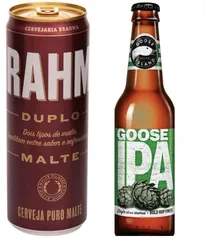 Cerveja Brahma Duplo Malte Lata 350ml (24uni) + 1 Cerveja Goose Island Ipa Long Neck 355ml | R$58