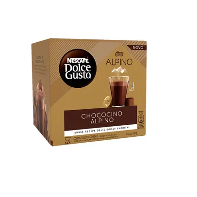 [2 unid] Cápsula chococino alpino nescafé dolce gusto caixa 160G - 12 unidades