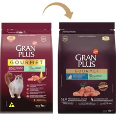 (REC) [ 10x 1 kg] Ração para Gatos Castrados GranPlus Gourmet Peru & Arroz