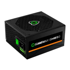 Fonte Gamemax GM650 650W, 80 Plus Bronze, PFC Ativo, Black