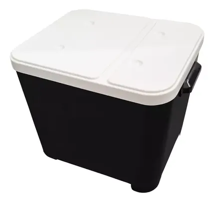 Container Furacao Pet 15 Kg Black Canister Porta Ração Cor Preto