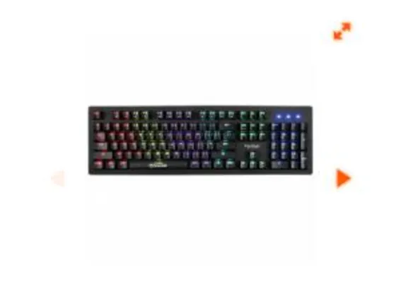 Teclado Mecânico Gamer Marvo Scorpion KG909, USB 2.0, Switch Azul, LED Rainbow R$ 210