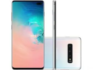 Samsung Galaxy S10+ Branco, com Tela de 6,4”, 4G, 128 GB e Câmera Tripla de 12MP + 12MP + 16MP - SM-G975FZWJZTO