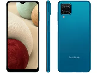 [CUPOM + MAGALUPAY] Smartphone Samsung Galaxy A12 64GB Azul Tela 6,5