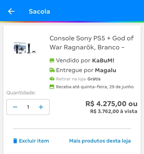 Imagem na descrição da promoção