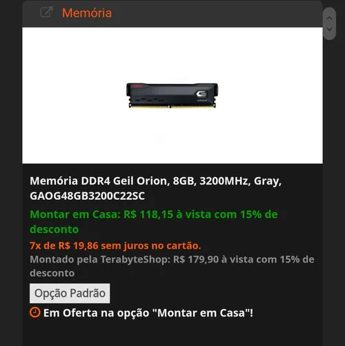 Imagem na descrição da promoção