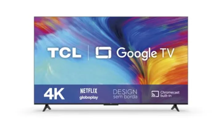 Smart TV TCL 50 P635 4K - Com sistema Google TV (Android), Dolby Audio, HDR, Bluetooth e Chromecast