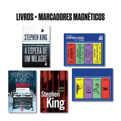 Saindo por R$ 73,99: Kit Stephen King No Cinema (volume 2) + Brinde – Clássicos Do Cinema - Exclusivo - 1ª Ed. | Pelando