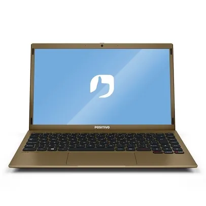 Notebook Positivo Motion Gold 14.1" HD, LED, Intel Atom Z8350, 4GB RAM, 64 GB eMMC, Q464C, Dourado