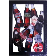 Quadro Placa Vintage Retro Coca-cola Madeira