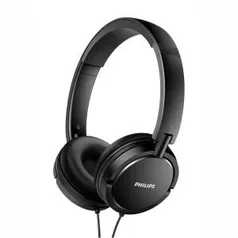 Fone de Ouvido Philips SHL5000/00 Dobrável, Alça Retrátil - Preto - R$41,70