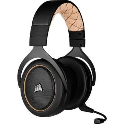 Headset Gamer Corsair HS70 PRO Wireless, 7.1 Som Surround, Drivers 50mm, Preto/Creme - CA-9011210-NA