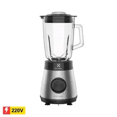 REEMBALADO: Liquidificador Electrolux EBS30 Aço Inox Preto Copo de Vidro 700W e 5 Velocidades - 220V