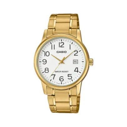 Relógio de Pulso Casio Collection Masculino Dourado Analógico | R$135