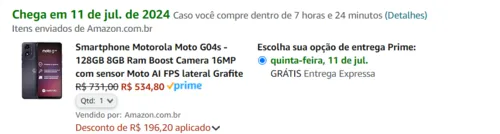 Imagem na descrição da promoção