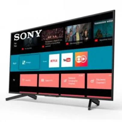 Smart TV LED 49 Ultra HD 4K Sony KD-49X705F 3 HDMI 3 USB Wi-Fi por R$ 1899