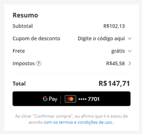 Imagem na descrição da promoção