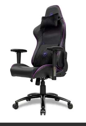  Cadeira Gamer Mancer Tyr Purple Edition, Espuma Moldada, Preta e Roxa, MCR-TYR-PRP01