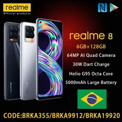 REALME 8 6GB+128GB | R$ 1033