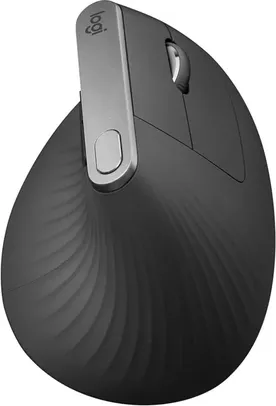 Mouse vertical sem fio recarregável Logitech  MX Vertical preto