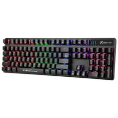 Teclado Gamer Mecânico Xtrike Me GK-916, Rainbow, Switch Blue, GK-916 | R$ 130