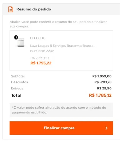 Imagem na descrição da promoção