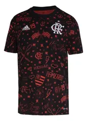 Camisa Pré-jogo Cr Flamengo-preto adidas