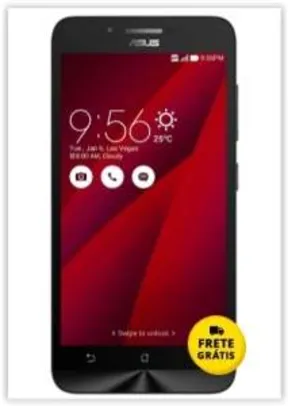 [Saraiva] Smartphone Asus Zenfone Go Vermelho Tela 5" Android 5 Câmera 8Mp Dual Chip 16Gb por R$ 633