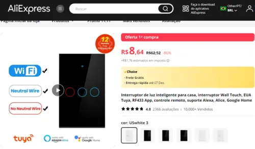 Imagem na descrição da promoção