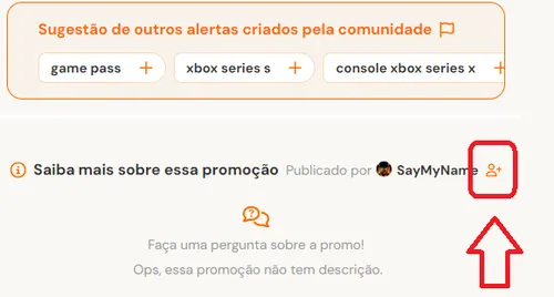 Imagen na descrição da promoção