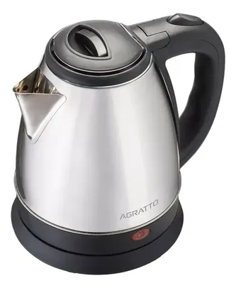 Chaleira Elétrica Agratto 1,8l Ce-01 Pratic Inox Preta 127v